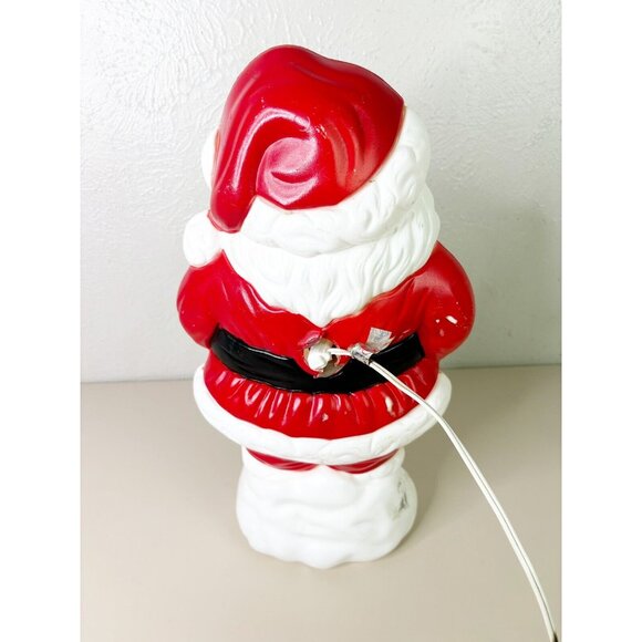 Vtg Grand Venture 90s Santa Claus Blow Mold Light Up Xmas Decoration 18"- Works! - Picture 9 of 11